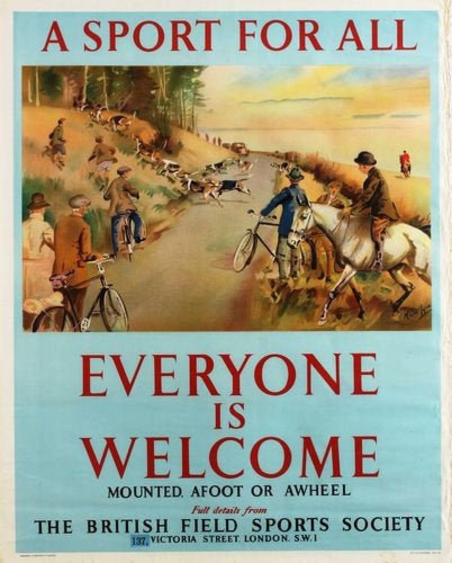 Vintage British Field Sports Sport for All Poster A3/A4 Print Etsy