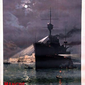 Póster vintage de turismo marítimo y oceánico de los ferrocarriles franceses, impresión A3/A4