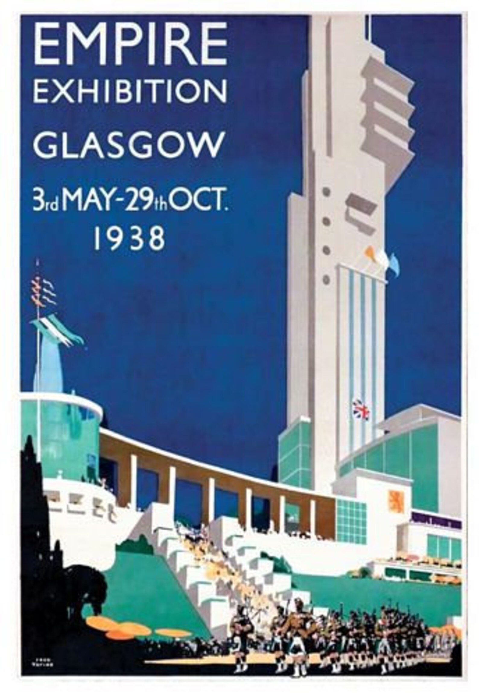 Vintage 1938 Glasgow Empire Exhibition Poster A3/A4 Print Etsy