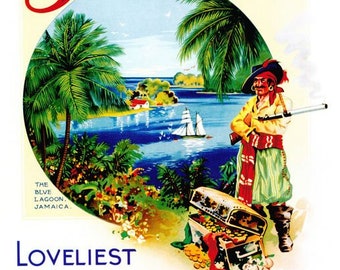 １９９９年購入　JAMAICA ジャマイカ　観光ポスター　シントラプロンテ 1999年購入JAMAICA ジャマイカ観光ポスターシントラプロンテ