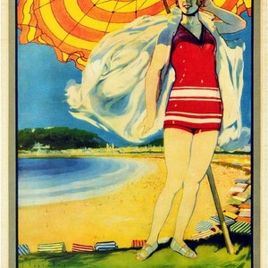 Vintage San Sebastian Spain Tourism Poster Print A3/A4