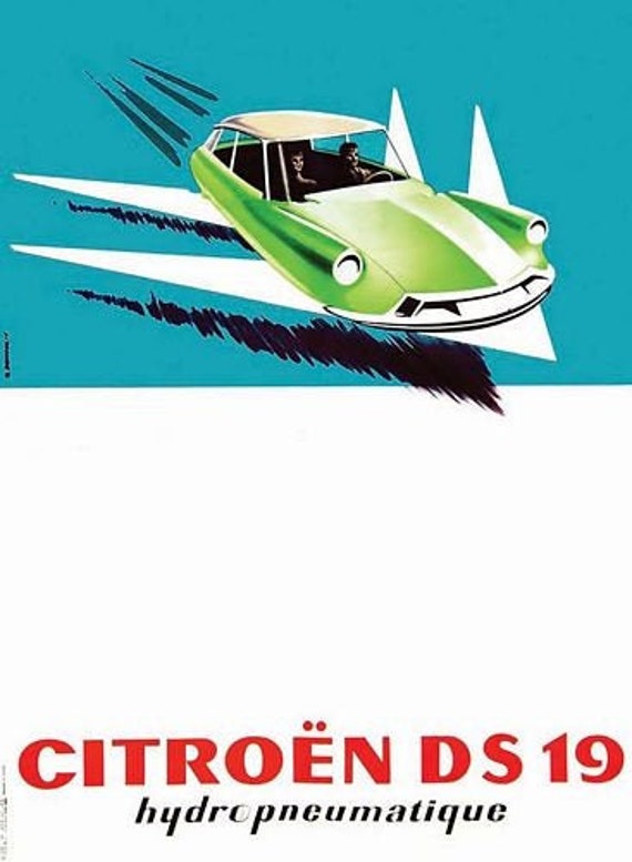 Vintage Citroen DS 19 Advertisement Poster A3/A4 Print - Etsy