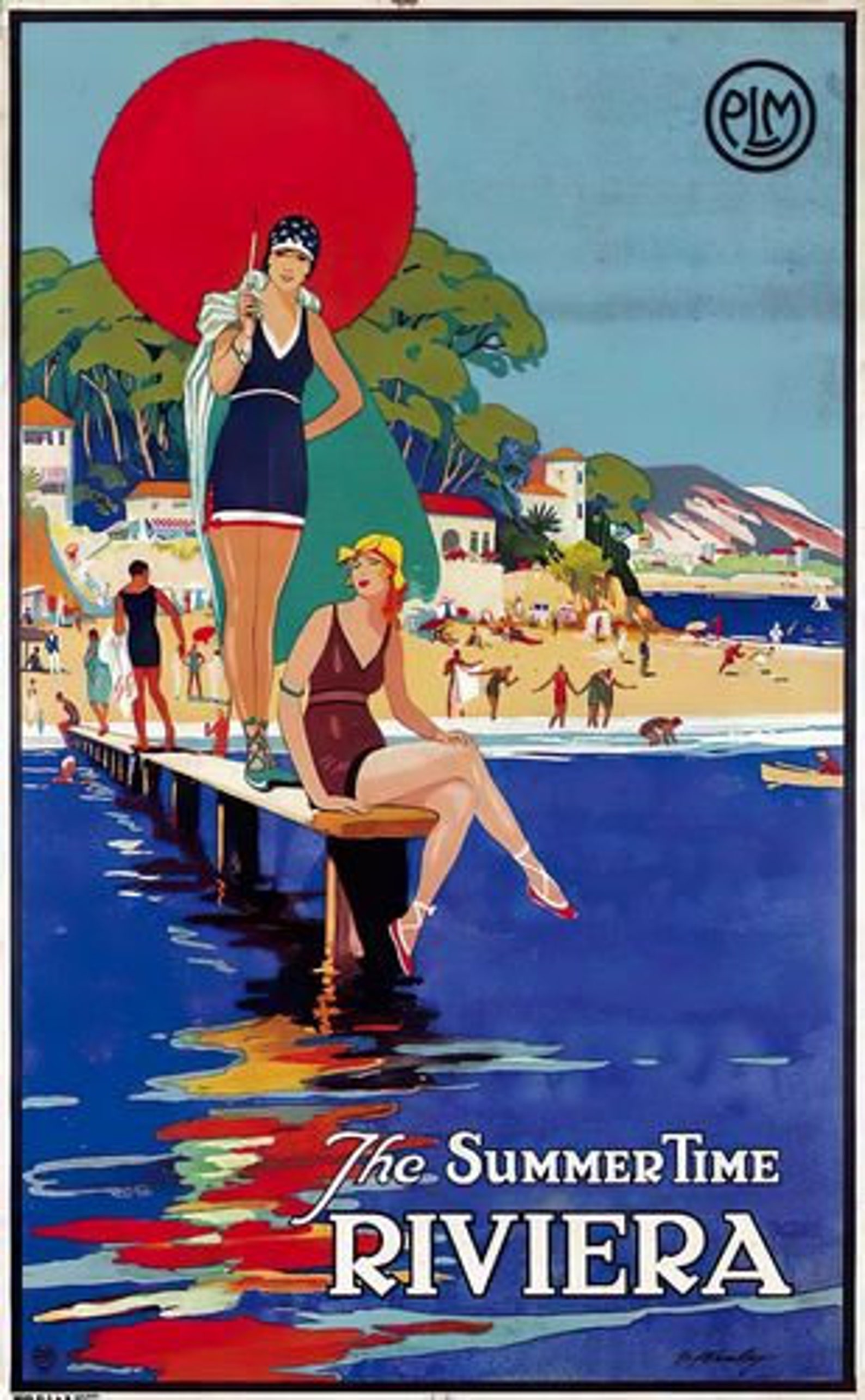 Vintage French Riviera Tourism Poster Reprint A3/A4 - Etsy