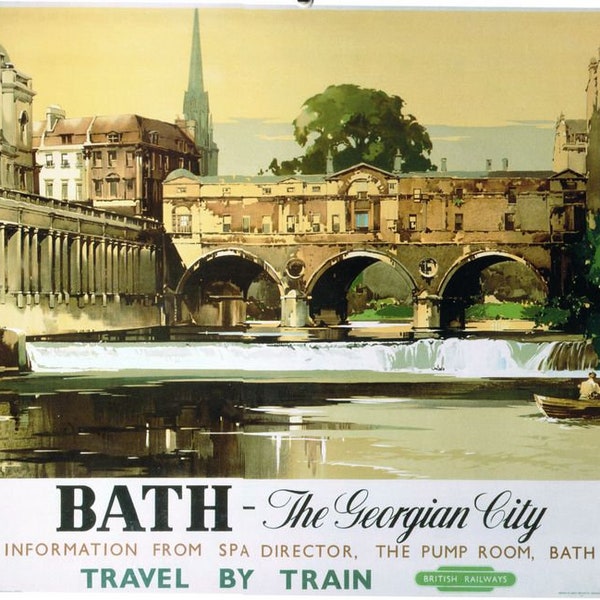 Affiche Ancienne British Rail Nottingham - Reproduction A3/A2/A1, Déco Vintage Royaume-Uni