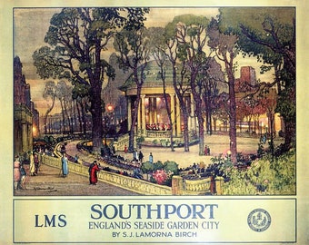Southport Seaside Szenen Print Poster A4 A3 A2 A1 Southport Seaside Szenen Print Poster A4 A3 A2 A1