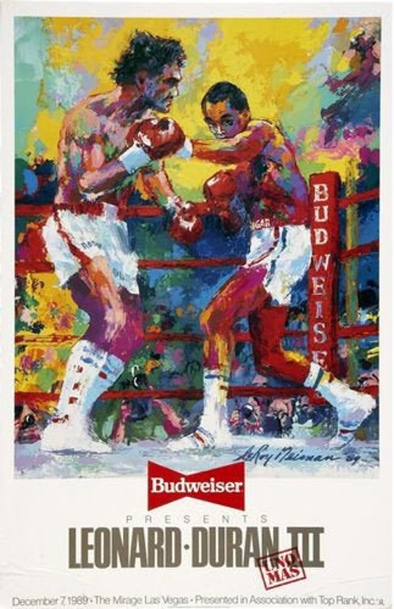 Vintage Sugar Ray Leonard Roberto Duran Boxing Poster A3/A4 Etsy