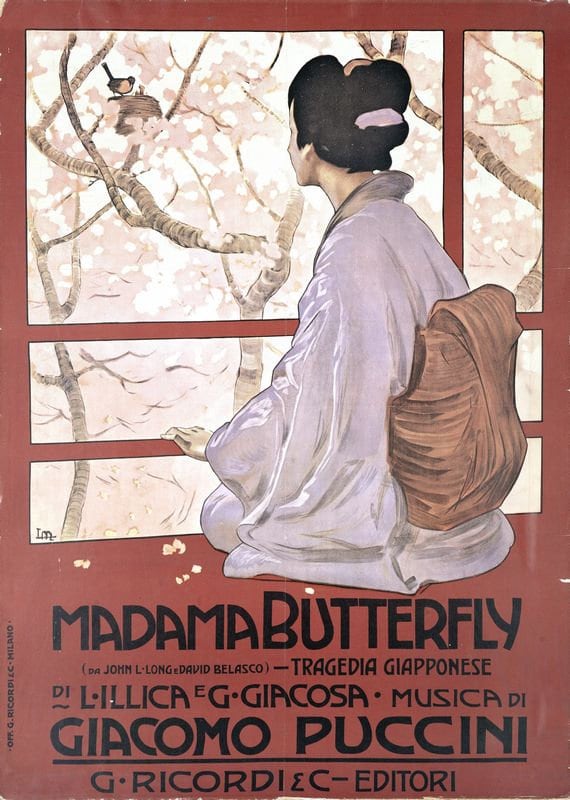 Vintage Madam Butterfly Opera Poster Print A3/A4 - Etsy