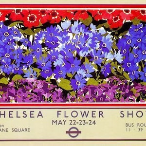 1935 chelsea Flower Show Posterdruck a3/a4