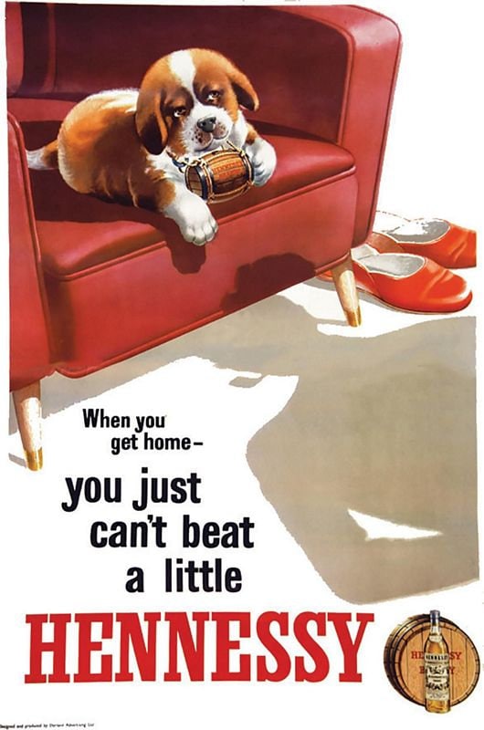 1939年のHennessyコニャックのヴィンテージ広告ポスター 1938 Hennessy Cognac Brandy Original Print Ad ~ Free Ship