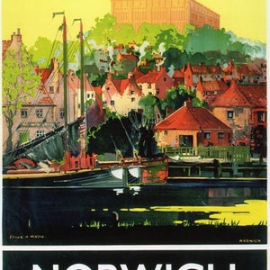 Vintage LMS Cambridge Railway Poster A3/A2/A1 Print 