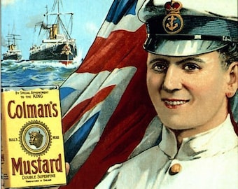 1930's colmans mustard advertisement poster  a3/a2 print