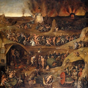 Inferno by Peeter Huys A3/A2/A1 Art Print/Canvas
