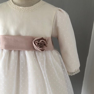 christening ceremony dress girl dress winter spring baptism CHARLOTTE