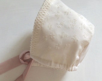 baby baptism bonnet