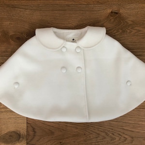 Express delivery soft velvet cape jacket coat baby girl baptism ceremony MINA