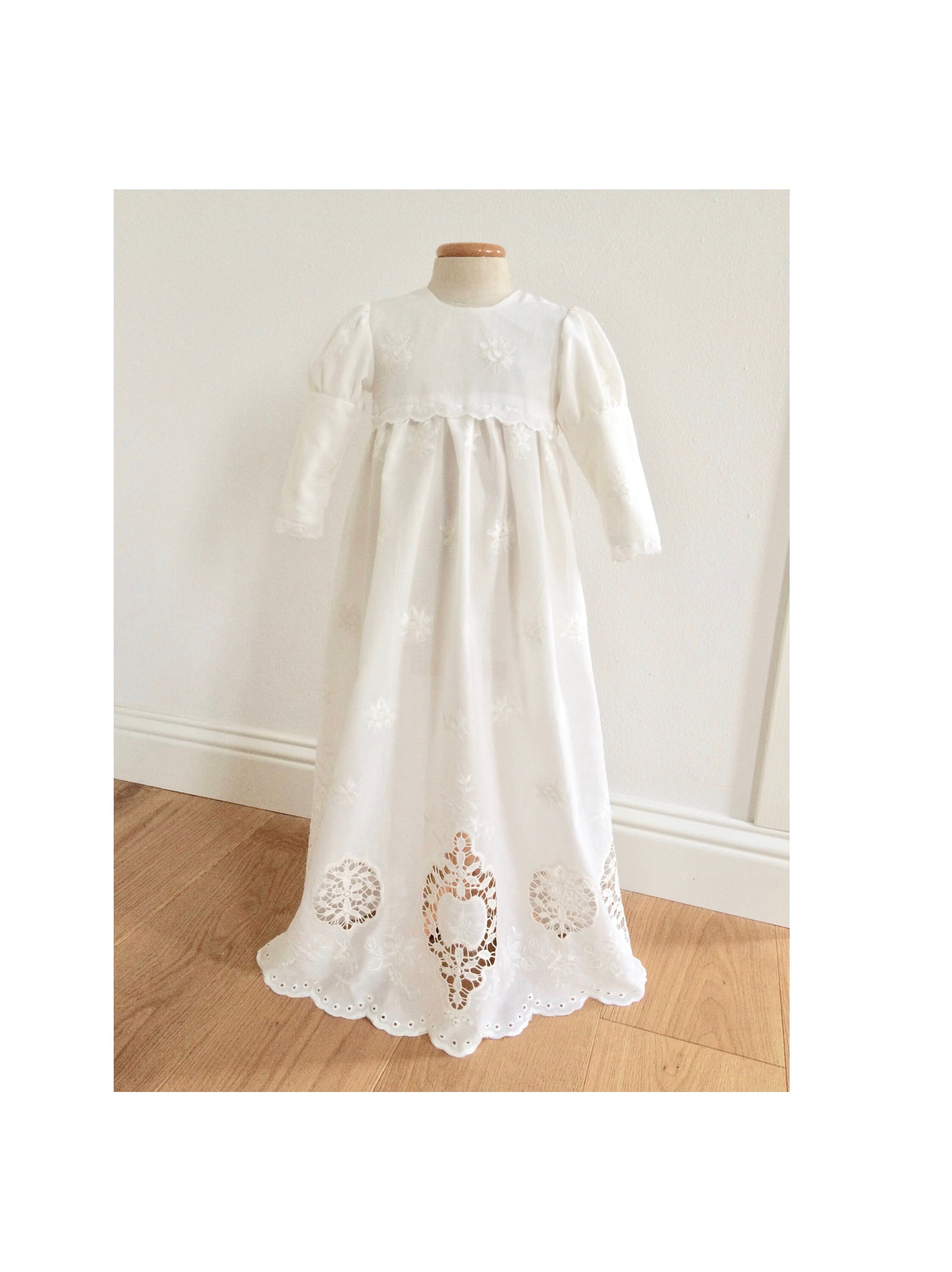 extra long christening gowns