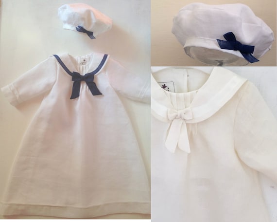 Veste battesimo bimbo bimba lino bianco CEDRIC | Etsy Italia