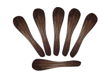 200 pièces Mini spatule cosmétique en bois (65mm) faite à la main - Écologique - Pour fournir des échantillons de lotion, de pâte, de crème et de gommage au sucre et plus encore