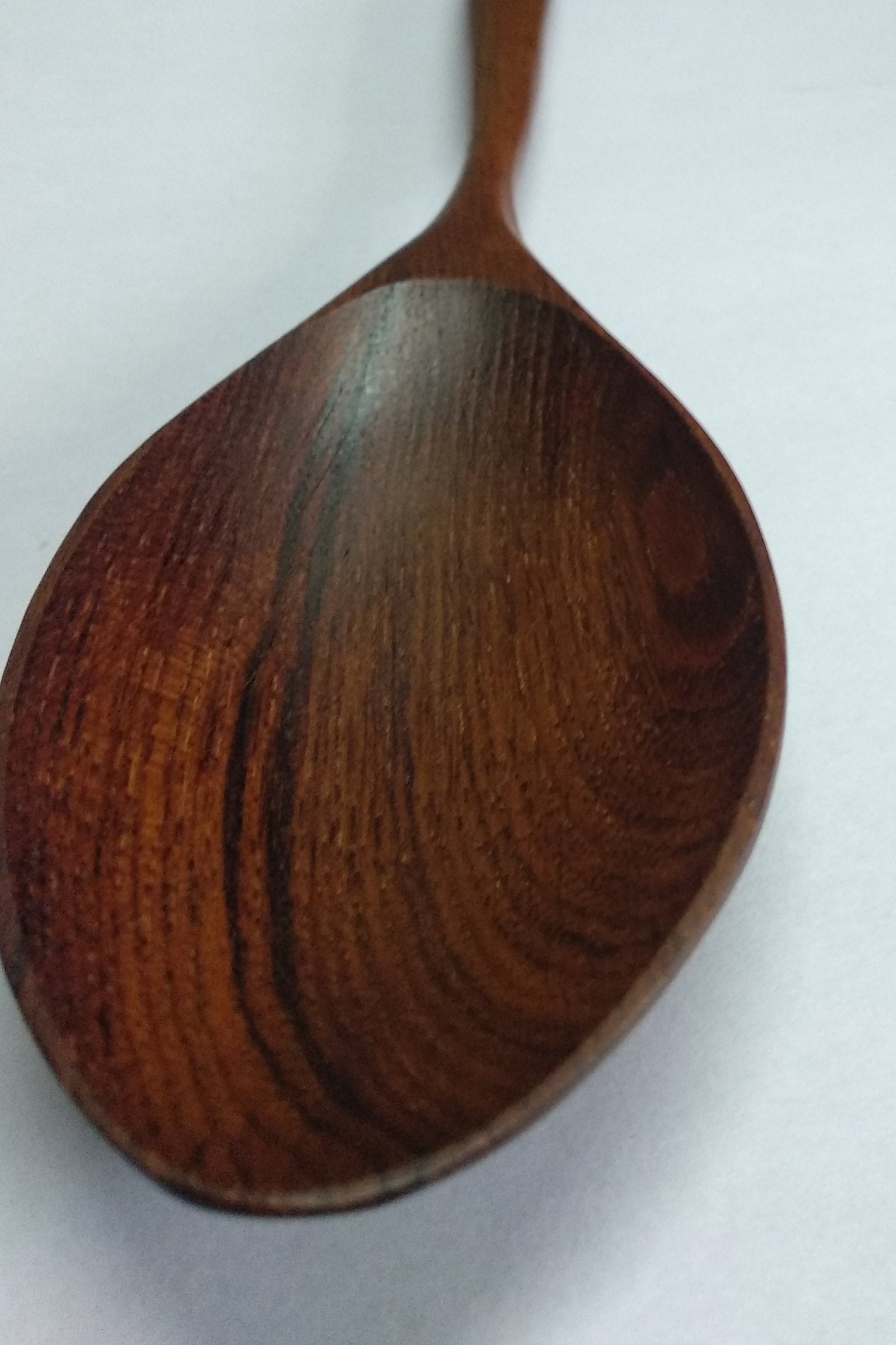 Wooden Serving Spoon Handmade Wooden Spoon Teak Wood Pointed End 31 Cm ...