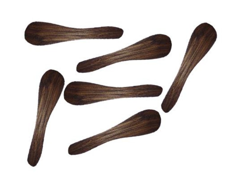 50 Pieces Small Wooden Cosmetic Spatula Eco Friendly For