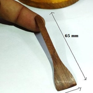100 Pieces Mini Wooden Cosmetic Spatula Sharp scoop end- Eco Friendly - For providing lotion, paste, cream and sugar scrub samples and more