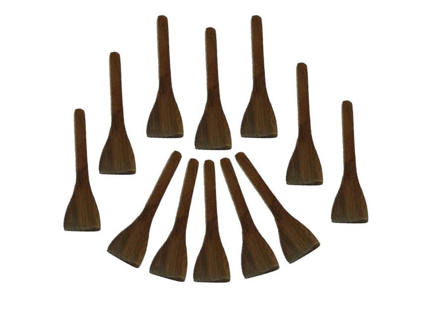 25 Pieces Mini Wooden Cosmetic Spatula Sharp End Eco Friendly Etsy