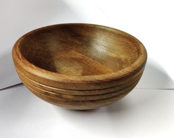 Wooden Handmade Bowl Teak Wood Premium Quality Size 10cm wide upper side x 5 cm Height Handmade Bowl
