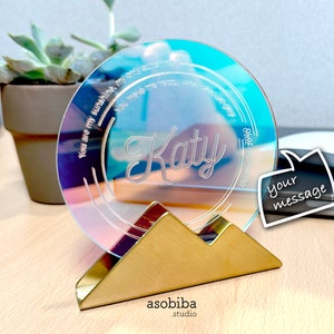 Anpassen Sternzeichen Geburtstag Holo irisierend Acryl Plaque, Award | Metall Visitenkartenhalter | Wohnkultur |  Geschenke für Sie, Ihn