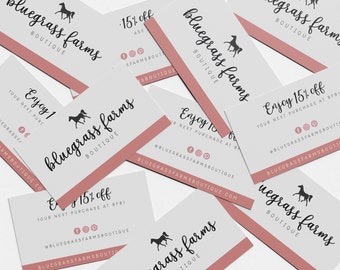 100 Printed Business Cards with Your Logo, Custom Double Sided Business Cards, Professional Business Cards Printed on Cardstock