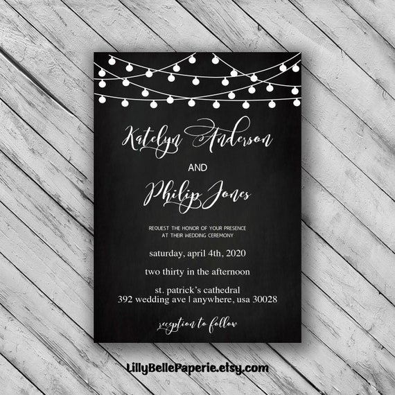 Chalkboard Wedding Invites Kahre Rsd7 Org