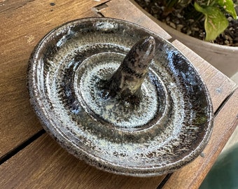handmade ceramic ring holder, necklace dish, earrings, cufflinks