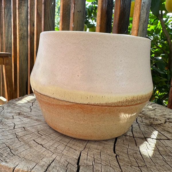 4" handmade ceramic planter, herb pot, succulent plant pot