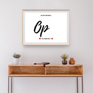 Handprint Poster | Gift for Grandpa | PDF Download | DIY Gift | Grandpa Birthday Idea