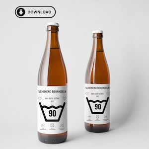 Beer label 90th birthday | Birthday present | Digital download | Print & stick on | Personal | Beer bottle banderol |