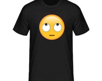 emoji rolling eyes t-shirt unisex