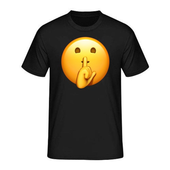 Emoji Shut Up T Shirt Best Quality T Shirts On Etsy Etsy