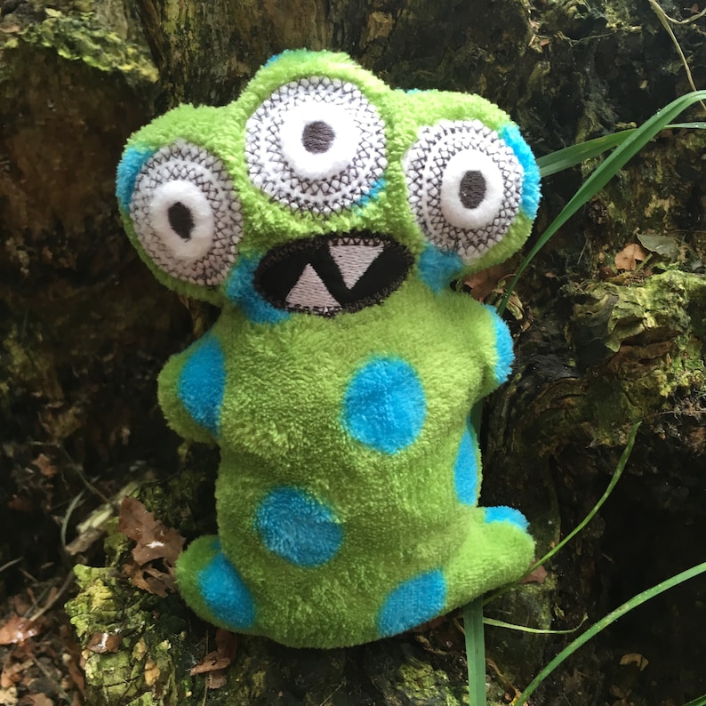 Wuf Love Three Eyed Alien Squeaky Dog Toy