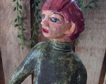Ceramic sculpture, sculpture of a woman, ceramic figure, handmade pottery, art ceramics, clay figure, unique piece made of clay, pottery