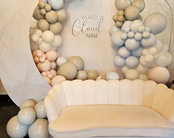 On Cloud Nine Sticker Backdrop, We Are On Cloud Nine Welcome To Baby Shower Sign, We Are On Cloud Nine Sticker, Cloud 9 Baby Shower Sticker