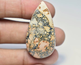 #4158 32x21x6 MM 37 CTS Purpurite Pear Cabochon Beautiful Cabochon