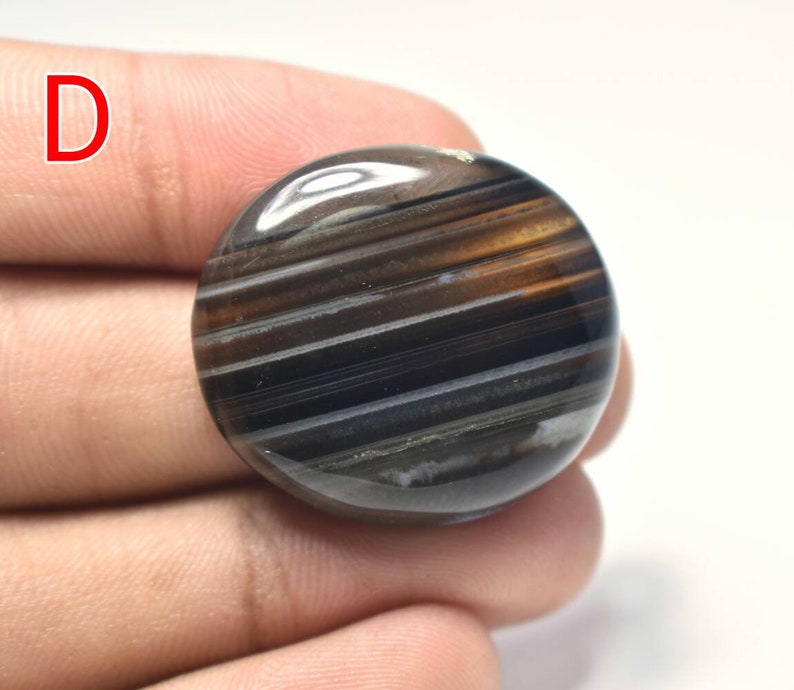 Black Banded Agate Oval Cabochons Round Cabochon Beautiful Cabochon.-#9690,#9691,#9692,#9693