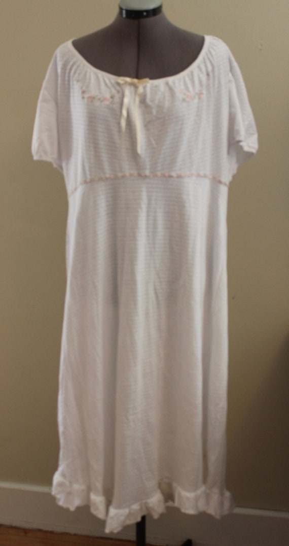 Vintage Ladies 2X Cotton Polyester Nightgown NWT S