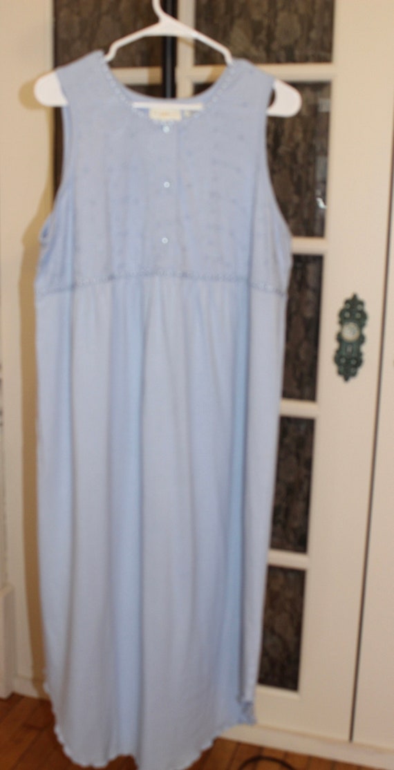 Vintage 1980's Jaclyn Smith Powdered Blue Cotton N