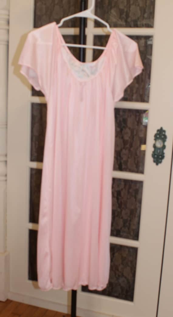 Vintage 1970's Peach Nightgown Lingerie Sears Carr