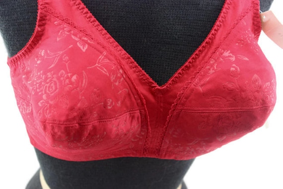 Vintage Mod Lace Tango Red Bra 40C New With Tags … - image 1
