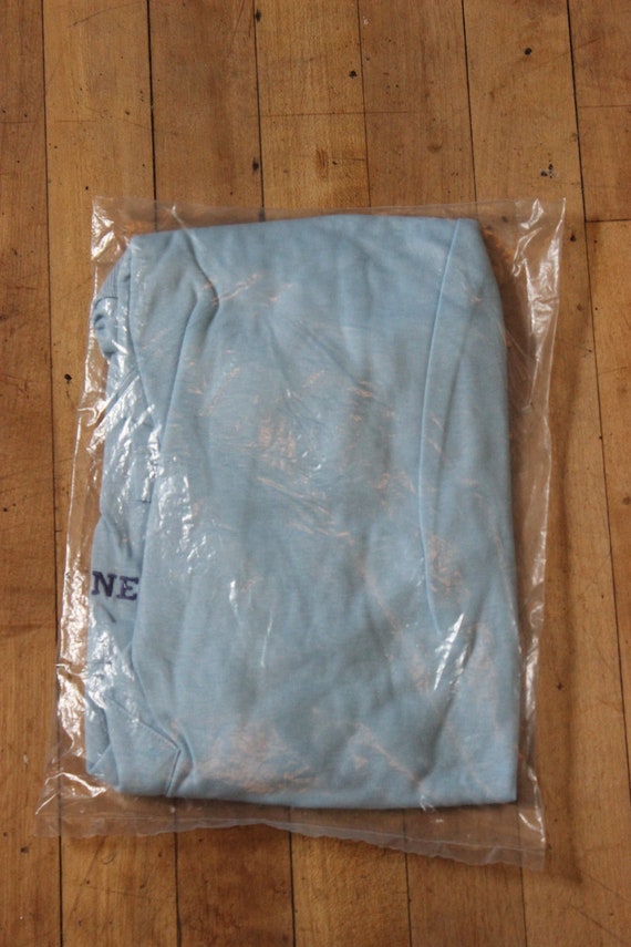 mens blue short sleeve collard dress shirt 15 - image 2