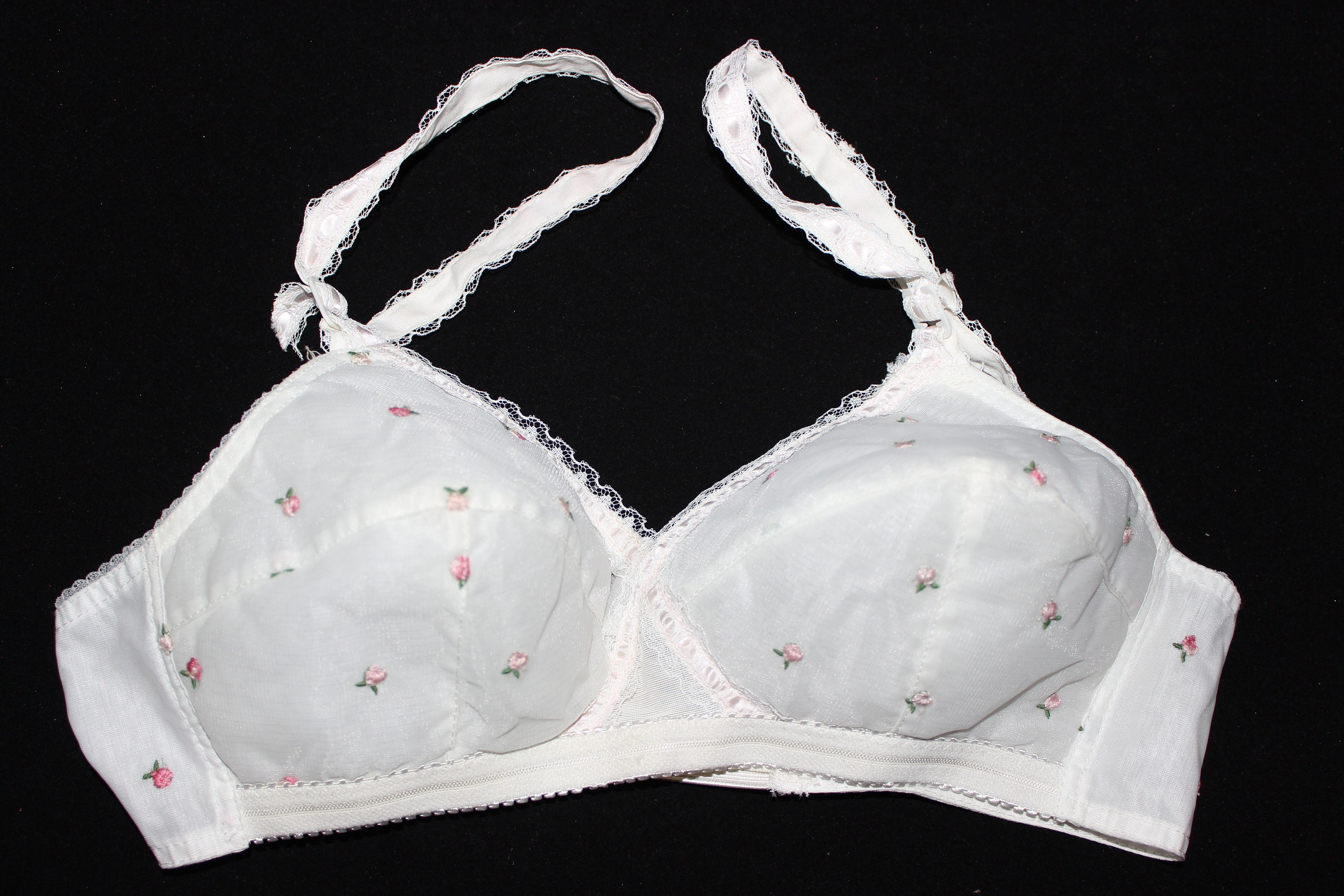 Vintage Padded Bullet Bra Tiny Flowers 1970's Lerner Shops Etsy
