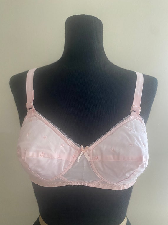 Vintage 70's Light Pink Bra 36A WINGS NOS Never Wo