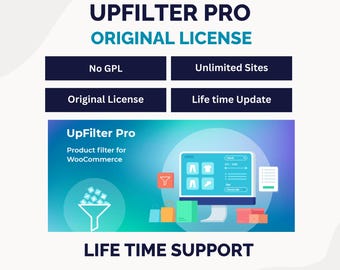 UpFilter Pro | Premium Filter Plugin | Original License for Multiple Websites | Lifetime Updates