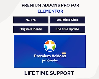 Premium Addons Pro for Elementor – Original License for Multiple Websites – Lifetime Updates – Instant Digital Download